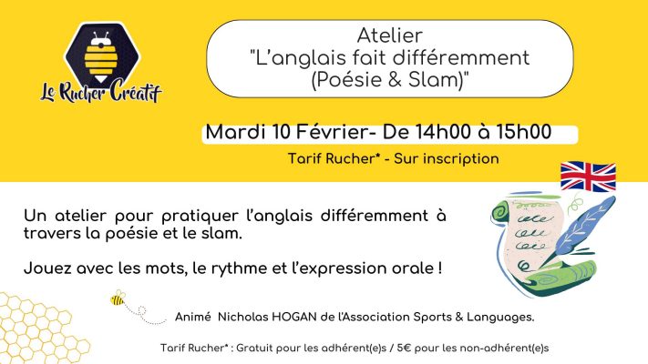 Atelier « L’anglais fait différemment (Poésie & Slam) » - 0