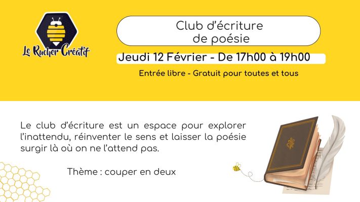 Club d&rsquo;Ecriture de Poésie - 0