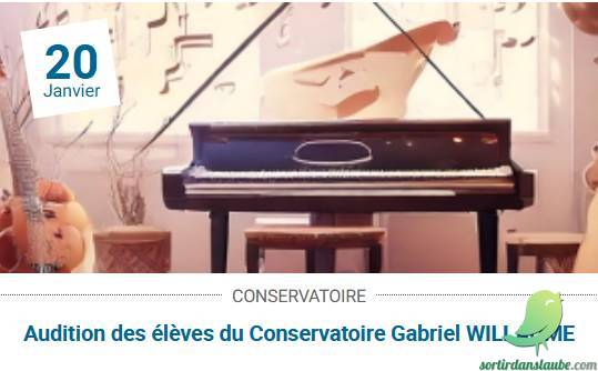 Audition des élèves du Conservatoire Gabriel WILLAUME - 0