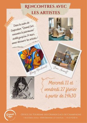 Rencontre avec les artistes de l&rsquo;exposition « Quand l&rsquo;art rencontre le patrimoine » - 0