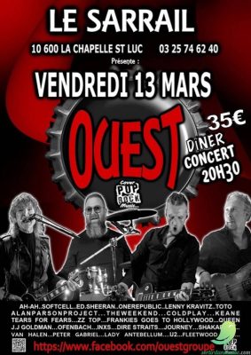 Soirée pop rock avec le groupe Ouest - 0