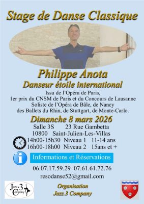 Master class d’exception dirigée par Philippe Anota, - 0