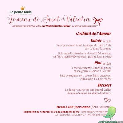 Saint Valentin à la Petite Table - 0