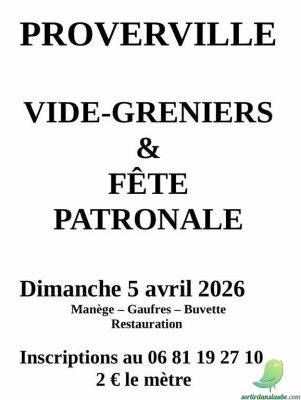 Vide grenier et fête patronale: Proverville - 0