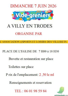 Vide grenier Villy en Trodes - 0
