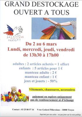 Destockage Secours Populaire - 0