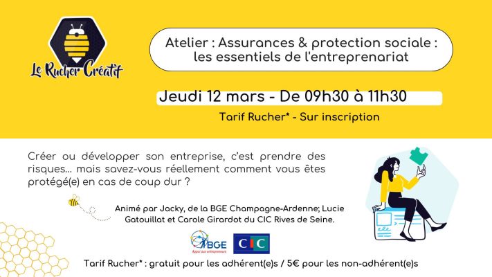 Atelier : Assurances & protection sociale : les essentiels de l&rsquo;entreprenariat - 0