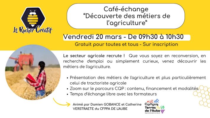 Café-échange : Les métiers de l&rsquo;agriculture - 0