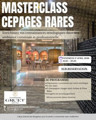 Dégustation Champagne Gruet / Masterclass cépage rares - 0
