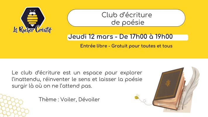 Club d&rsquo;Ecriture de Poésie - 0