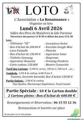Loto: Maizières la Grande Paroisse - 0