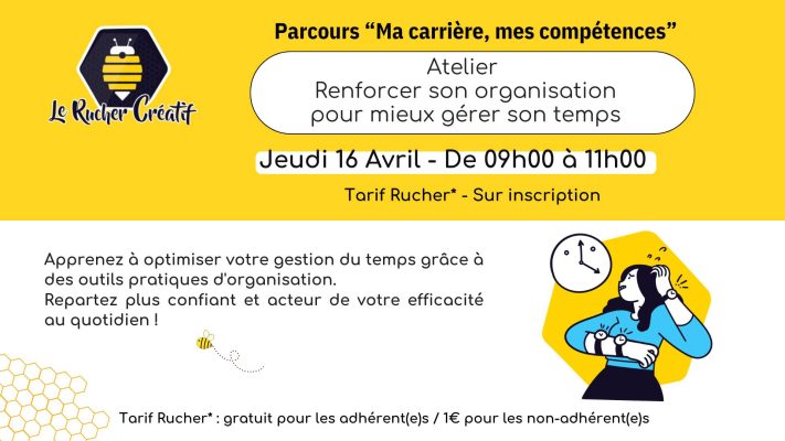 Atelier « Renforcer son organisation pour mieux gérer son temps » - 0