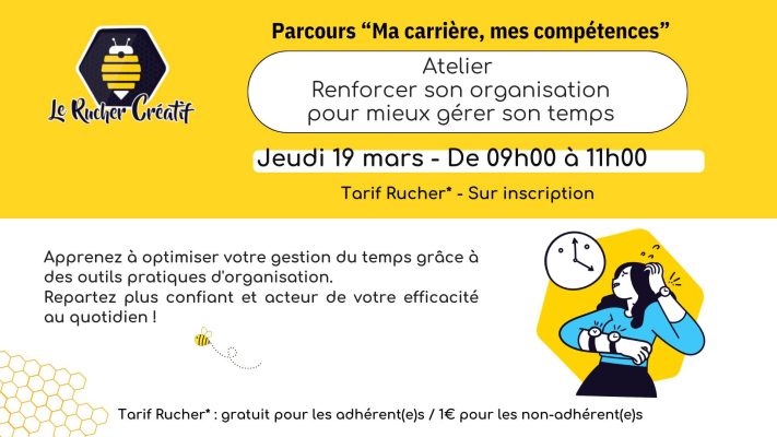 Atelier « Renforcer son organisation pour mieux gérer son temps » - 0