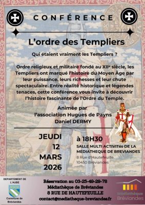 Conférence: l&rsquo;Ordre des Templiers - 0