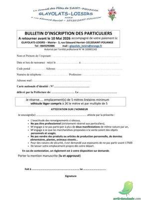 Vide grenier: Saint Pouange - 1