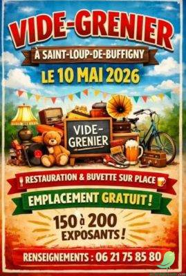 Vide grenier: Saint Loup de Buffigny - 0