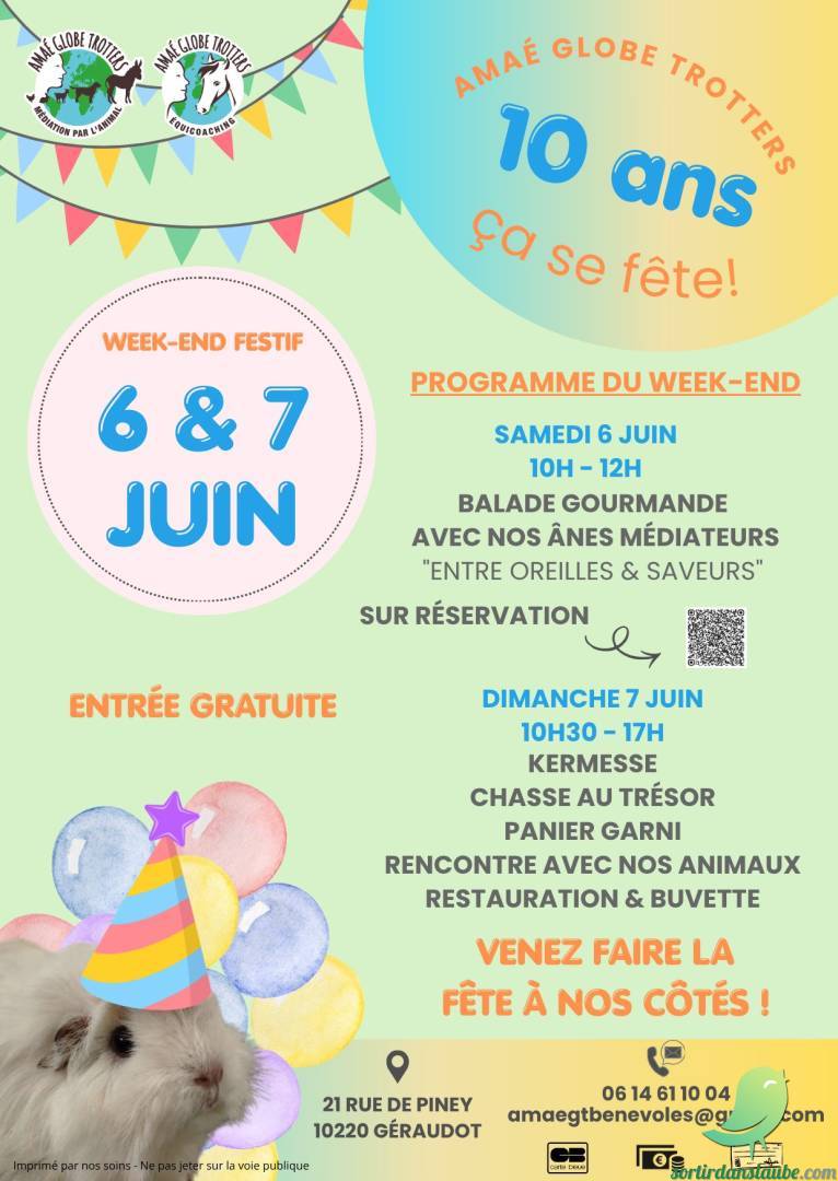 10 ans AMAÉ Globe Trotters Médiation par l&rsquo;animal - 0