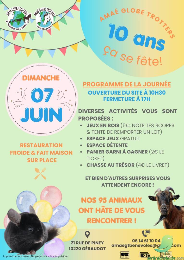 10 ans AMAÉ Globe Trotters Médiation par l&rsquo;animal - 2