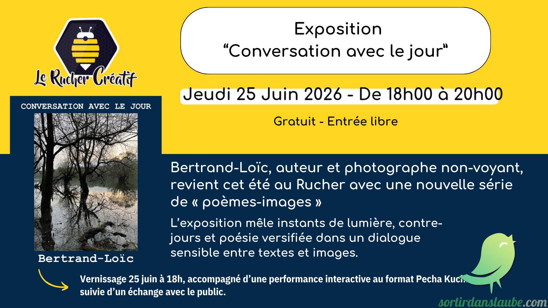 ANNULÉ! Vernissage exposition : Conversation avec le jour - 0