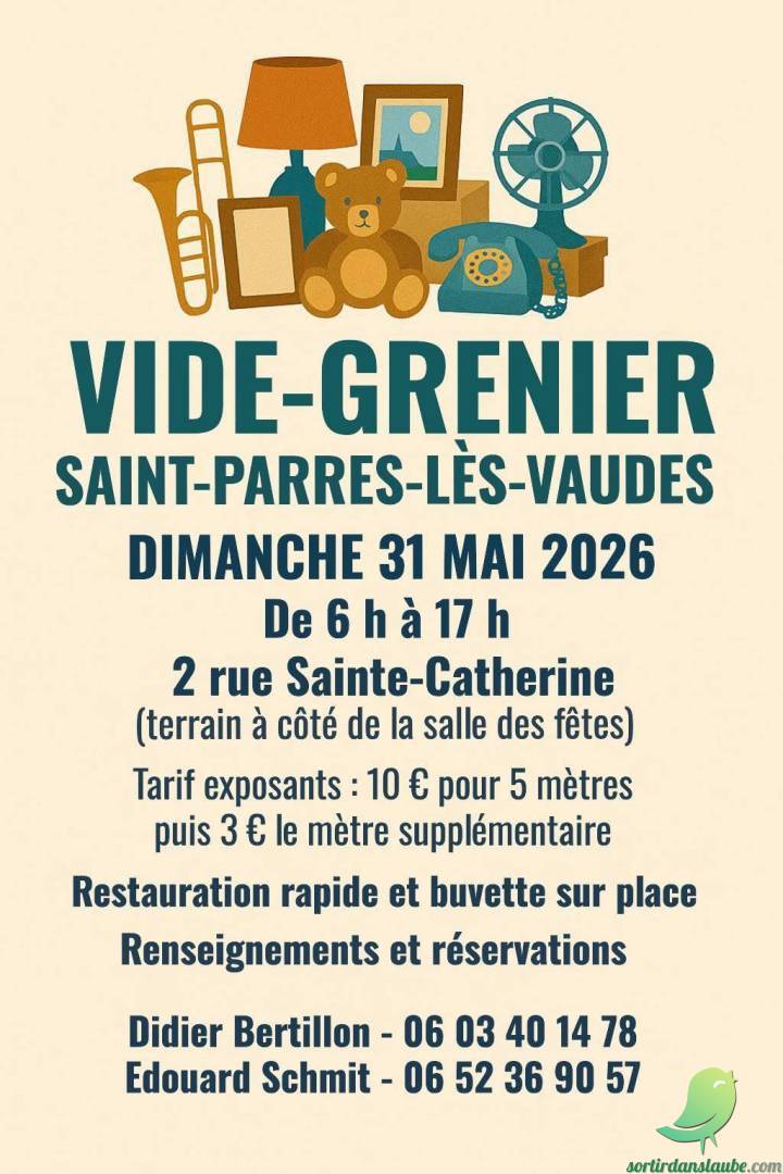 Vide grenier: Saint Parres les Vaudes - 0