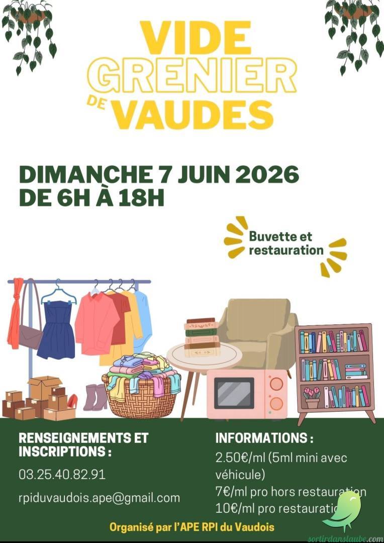 Vide grenier: Vaudes - 0