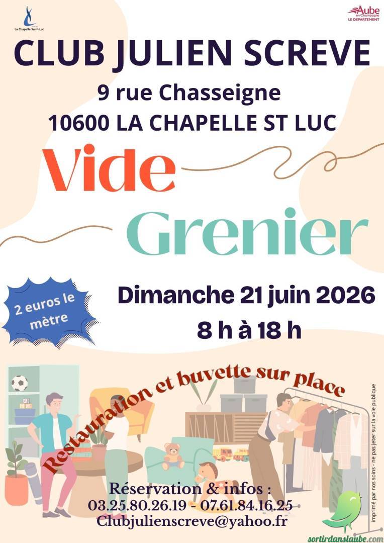ANNULÉ! Vide grenier: Club Julien Scrève - 0