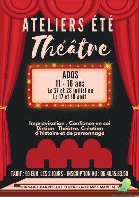 Stage d&rsquo;été – Théâtre Ados 11 – 16 ans - 0
