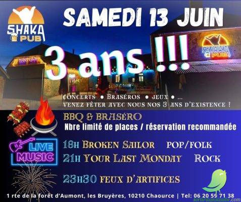 Le SHAKA PUB fêtes ses 3 ans - 0