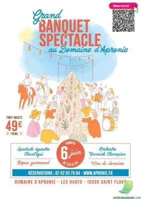 Grand banquet spectacle au Domaine Apronie - 0