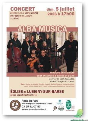 Concert de l’ensemble Alba Musica précédé par la visite guidée de l’église de Lusigny-sur-Barse - 0