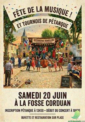 Fête de la musique et tournoi de pétanque: La Fosse Corduan - 0