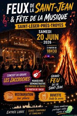 Fête de la musique et feux de la Saint Jean: Saint Léger Près de Troyes - 0