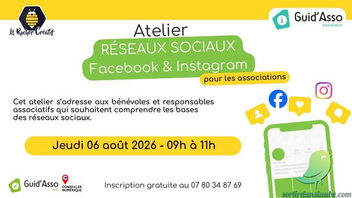Guid&rsquo;Asso : Atelier Gestion des réseaux sociaux - 0