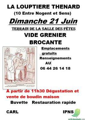 Vide grenier: Louptière Thénard - 0