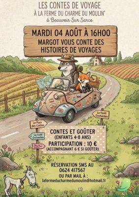 Contes et goûter à loa Ferme du charme du moulin - 0