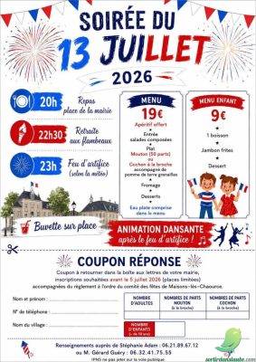 ANNULÉE! Fête nationale: Maison les Chaource - 0