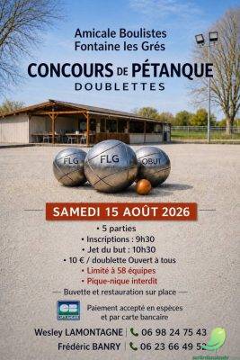 Concours de pétanque en doublettes - 0
