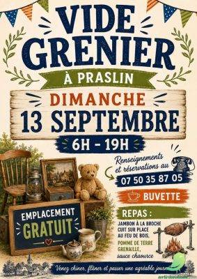 Vide grenier: Praslin - 0