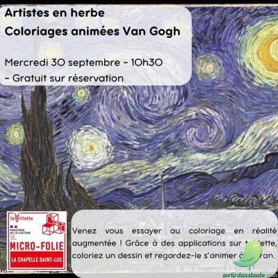 Artistes en herbe: coloriages animés Van Gogh - 0