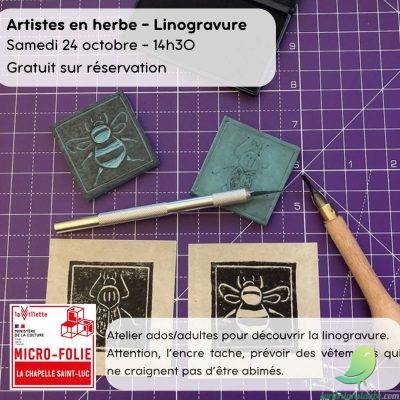 Artistes en herbe: initiation à la linogravure - 0