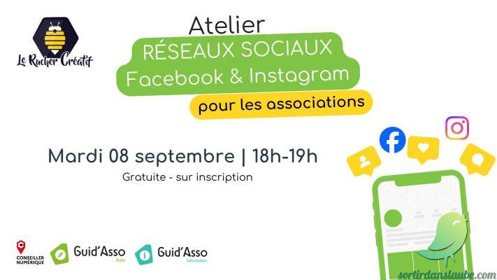 Guid&rsquo;Asso : Atelier Gestion des réseaux sociaux - 0