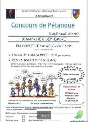 Pétanque triplette: Courteranges - 0