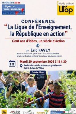 Conférence: La ligue de l&rsquo;Enseignement, la République en action - 0