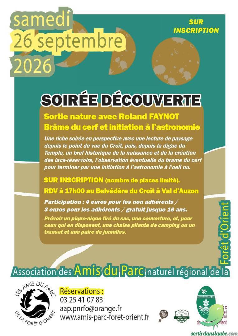 Soirée découverte — Brâme du cerf et initiation à l&rsquo;astronomie - 0