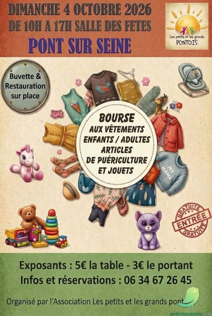 Bourse aux vêtements, articles de puériculture et jouets - 0