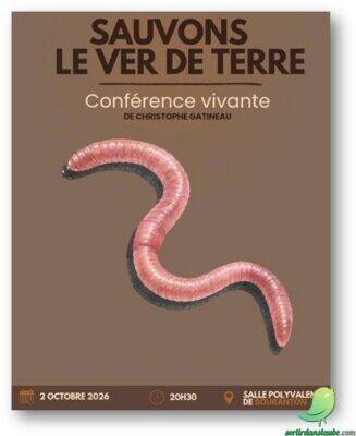 Conférence vivante « Sauvons le ver de terre » avec Christophe Gatineau - 0