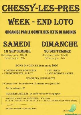 Loto: comité des fêtes de Racines - 0