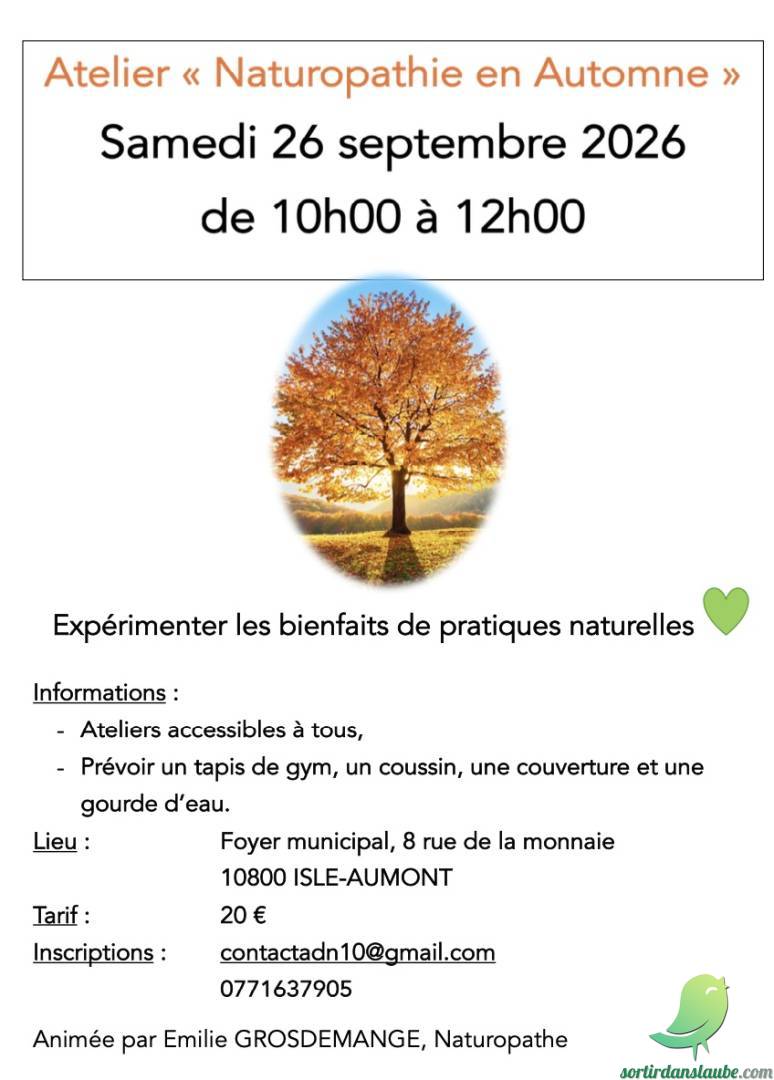 Atelier « bien-être & naturopathie » en Automne - 0