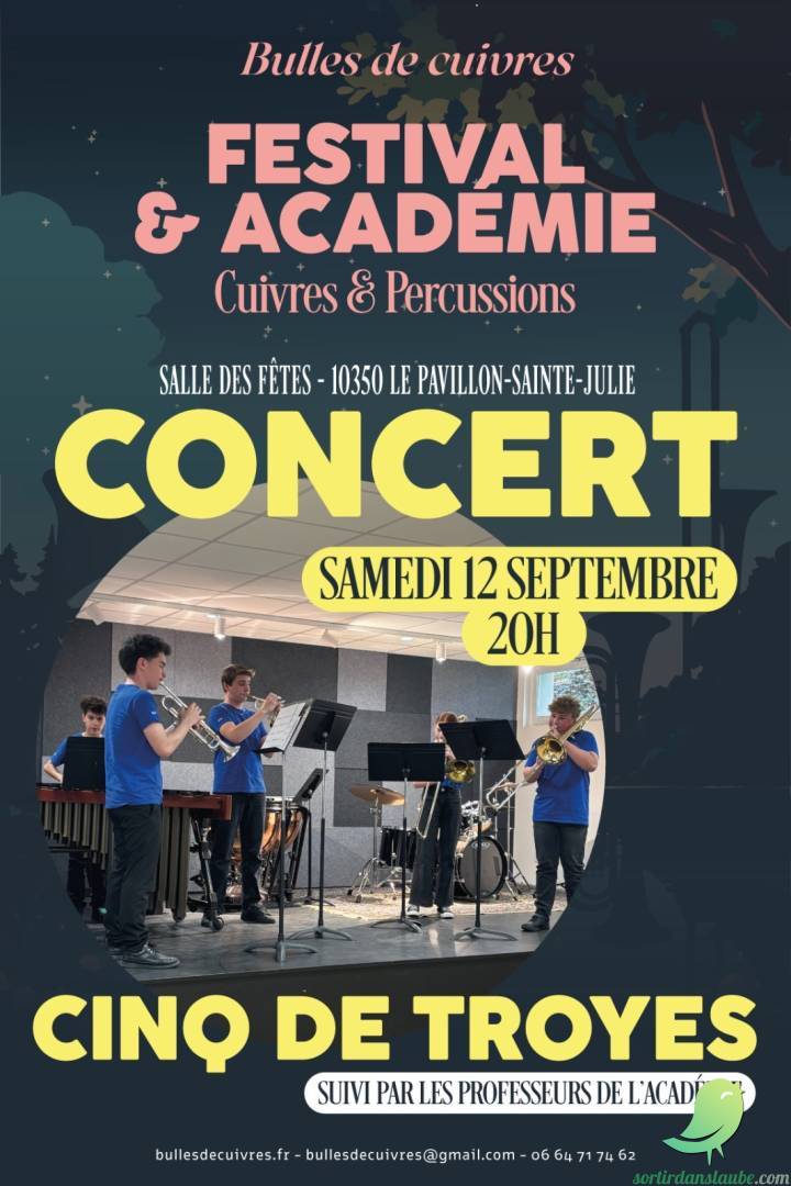 Concert les cinq de Troyes à bulles de cuivres - 0
